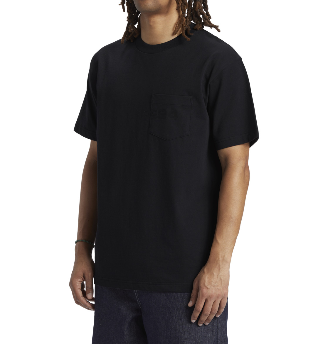 DC 1995 Pocket Men T-Shirt Black | US-7982WGY