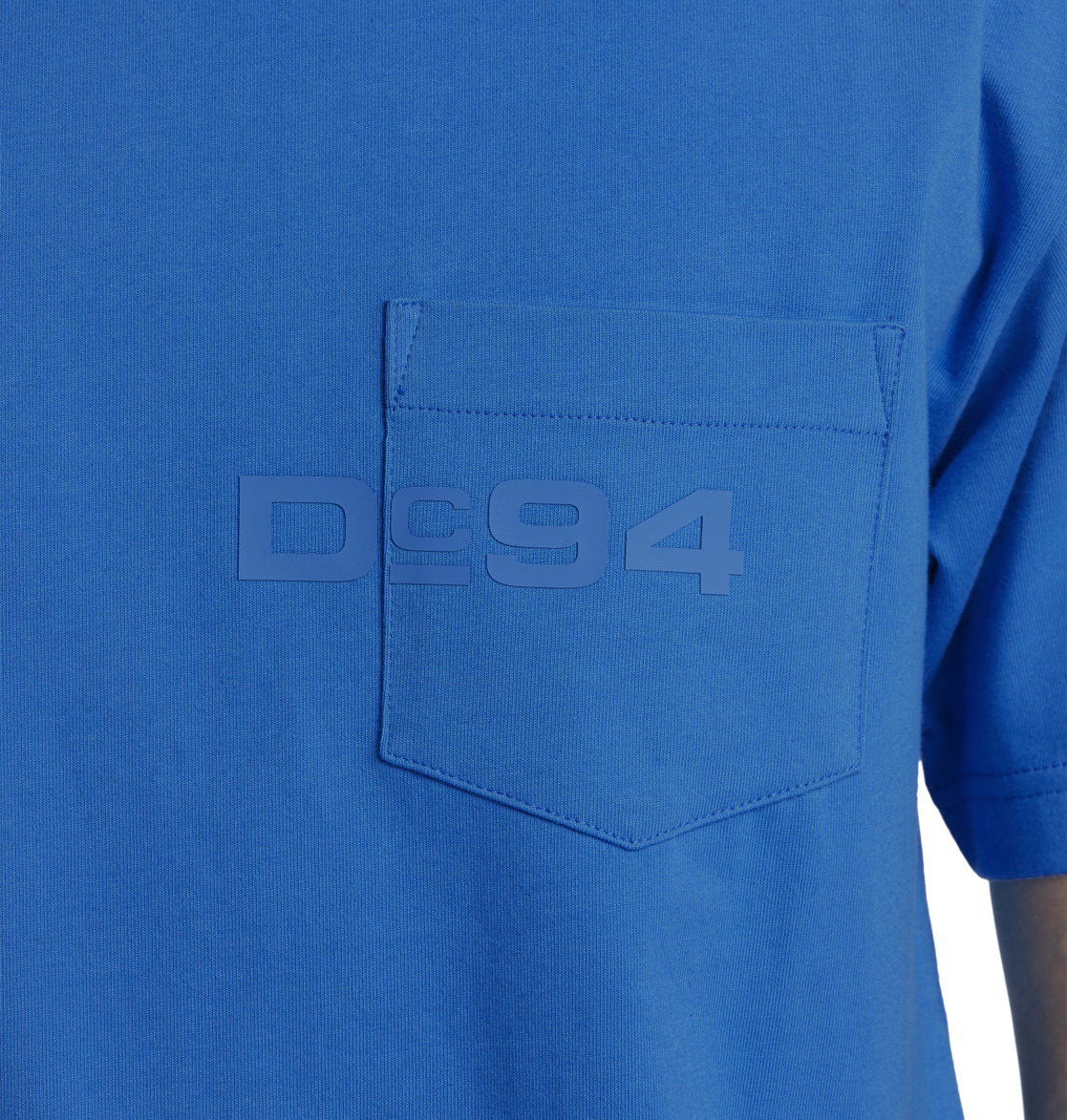 DC 1995 Pocket Men T-Shirt Blue | US-3798BEU