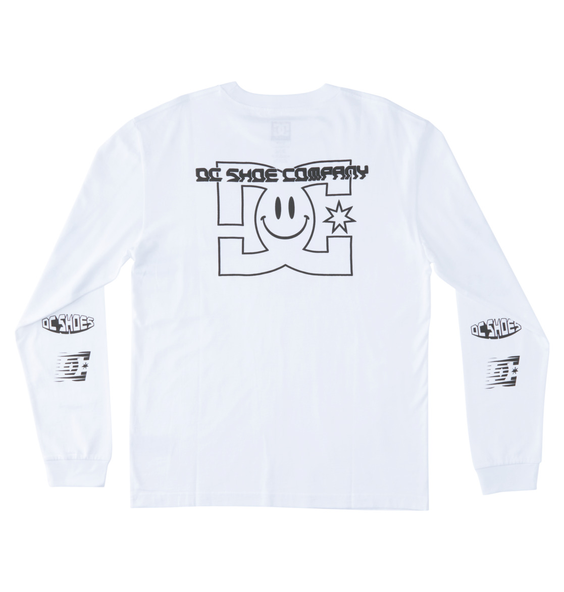 DC All Smiles Long Sleeve Men T-Shirt White | US-2410QLC