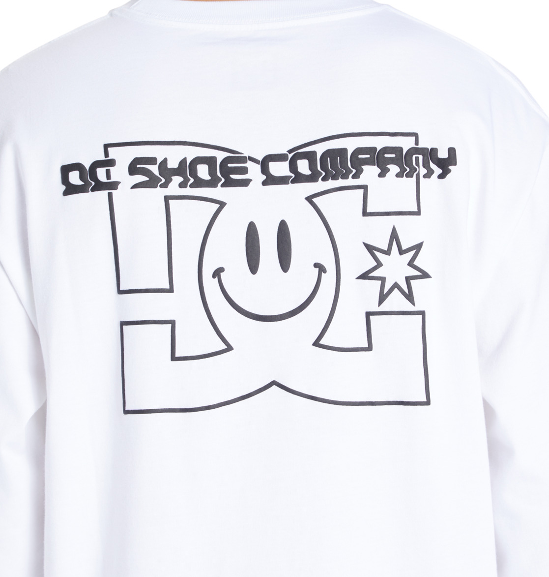 DC All Smiles Long Sleeve Men T-Shirt White | US-2410QLC