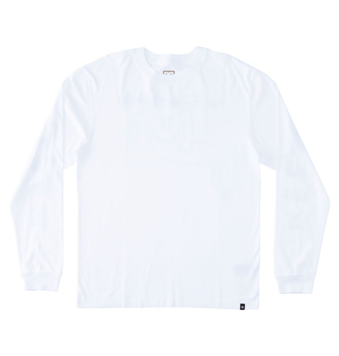 DC All Smiles Long Sleeve Men T-Shirt White | US-2410QLC