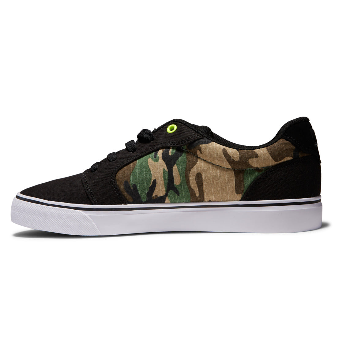 DC Anvil Canvas Men Sneakers Black / Camo | US-4591FOU