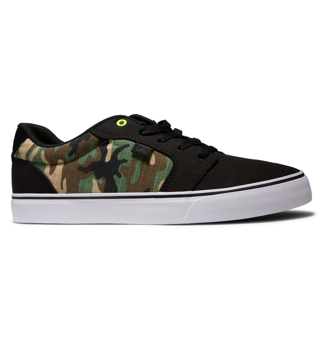 DC Anvil Canvas Men Sneakers Black / Camo | US-4591FOU