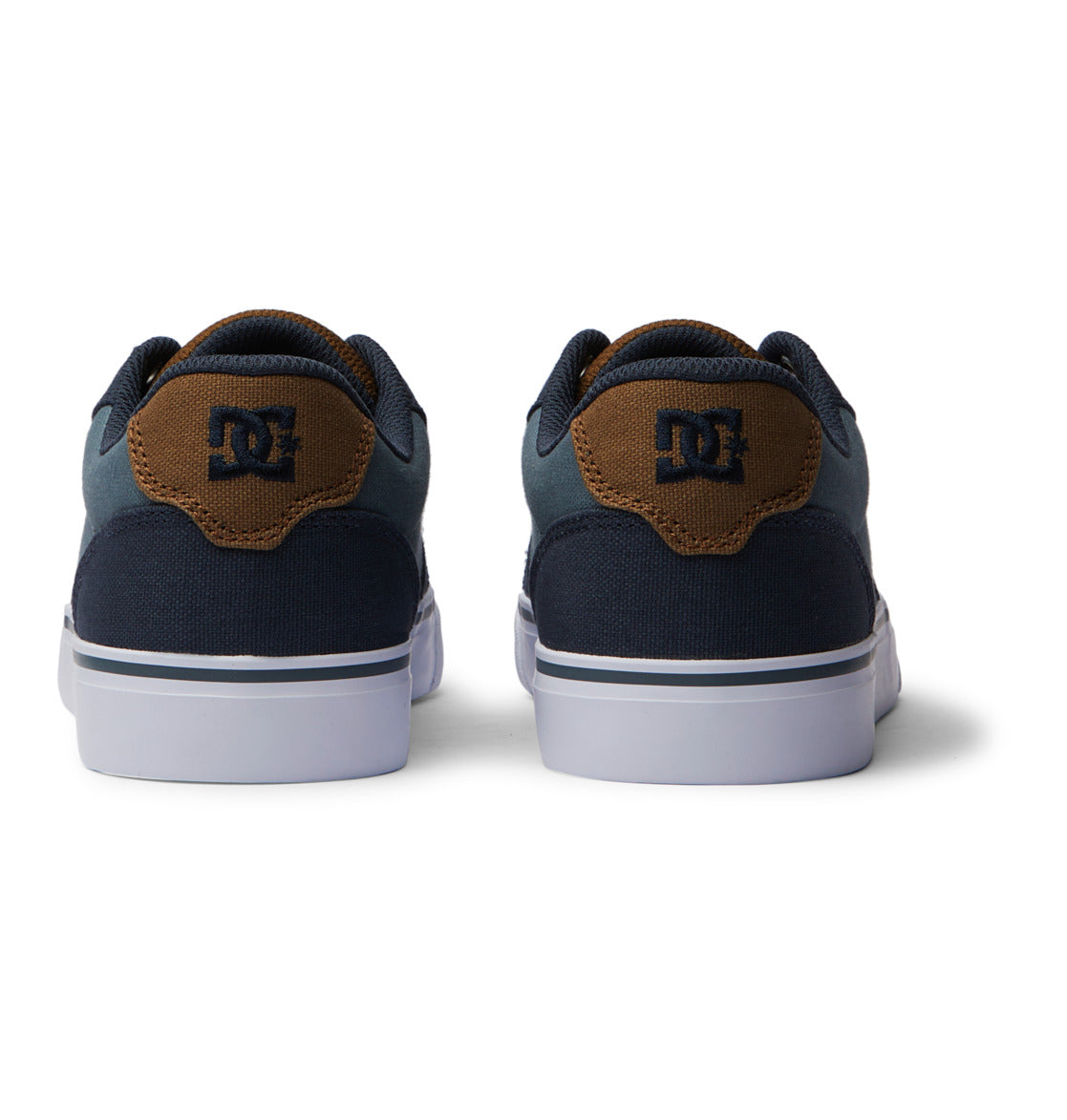 DC Anvil Canvas Men Sneakers Blue / Brown / White | US-3296EWT