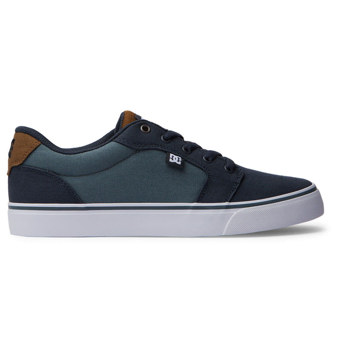 DC Anvil Canvas Men Sneakers Blue / Brown / White | US-3296EWT