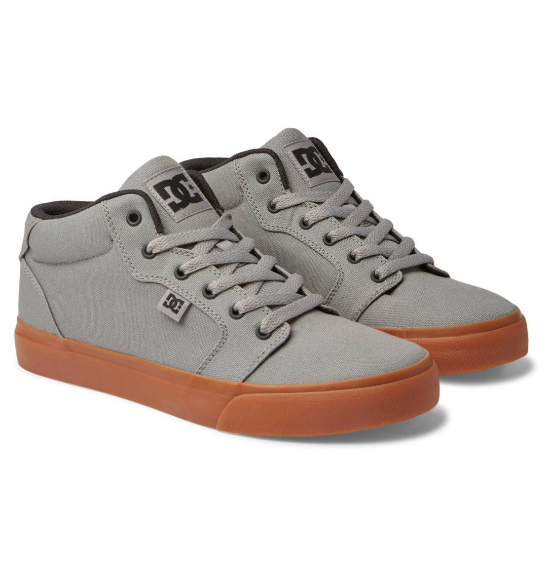 DC Anvil Mid Men Sneakers Grey | US-4827YBZ