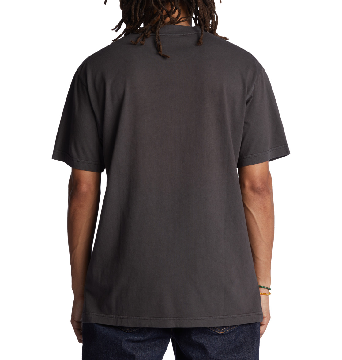 DC Arch Men T-Shirt Black Wash | US-5821HWN