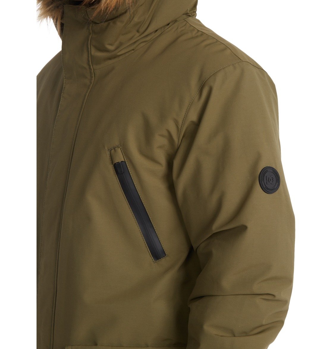 DC Bamberg Water-Resistant Parka Men Jackets Dark Green | US-3679RBI