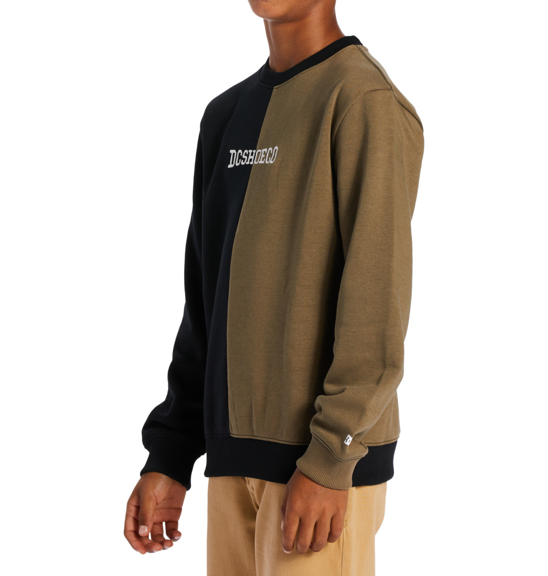 DC Baseline Kids' Sweatshirt Black / Brown | US-9824HIB