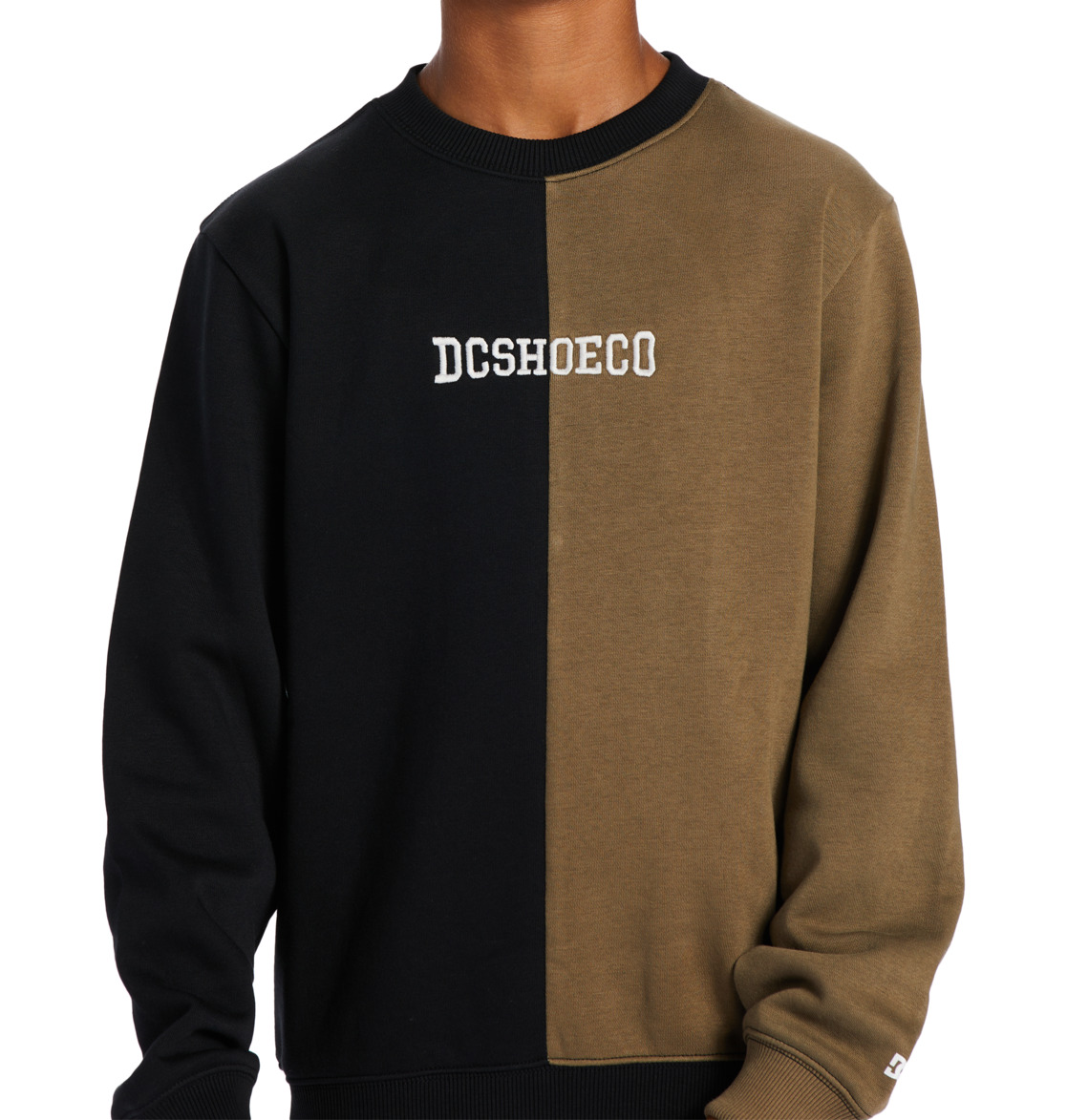 DC Baseline Kids' Sweatshirt Black / Brown | US-9824HIB