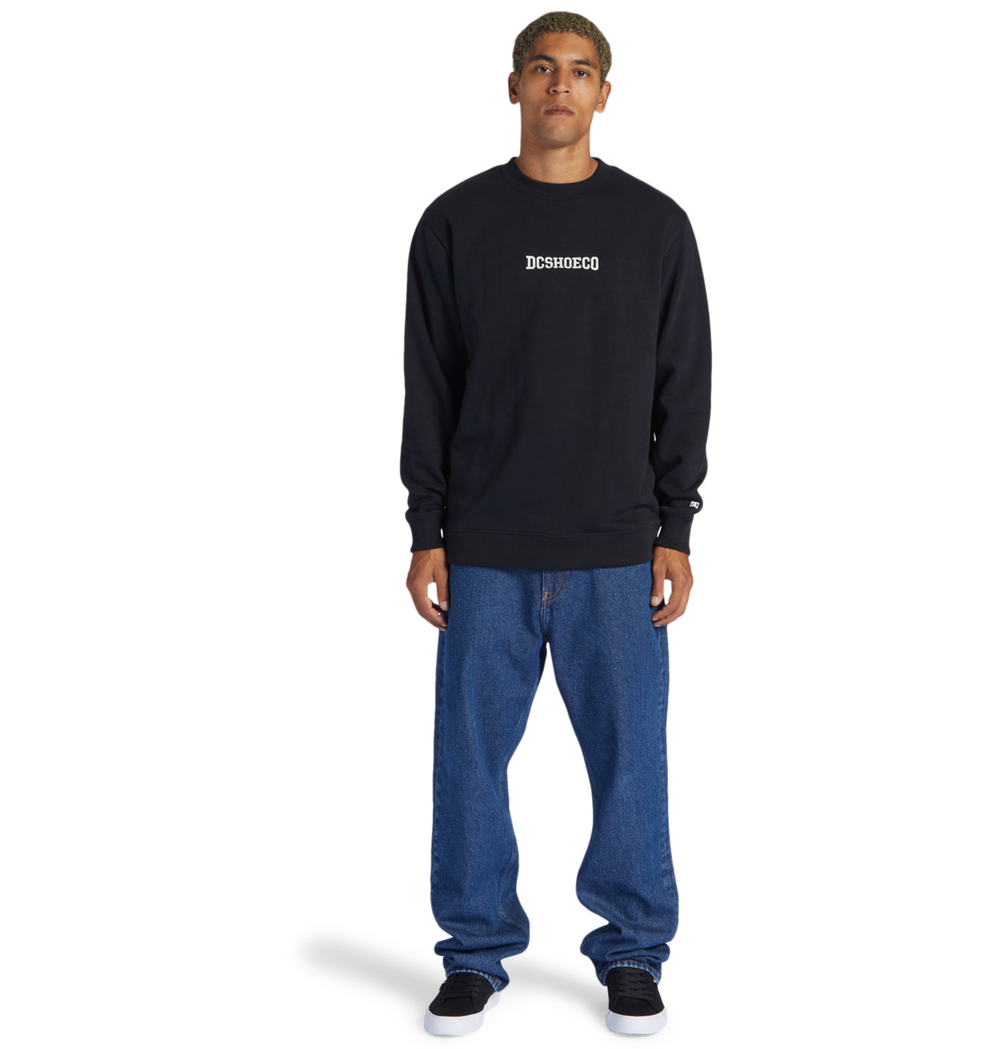 DC Baseline Men Sweatshirt Black | US-5189RDH