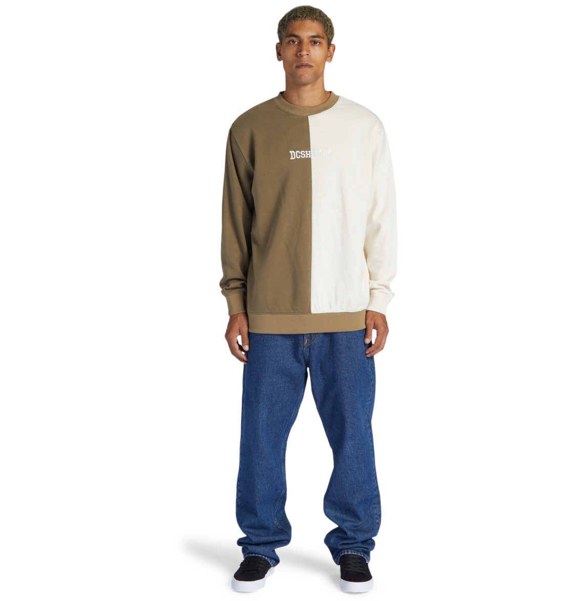 DC Baseline Men Sweatshirt Brown | US-0957YQO