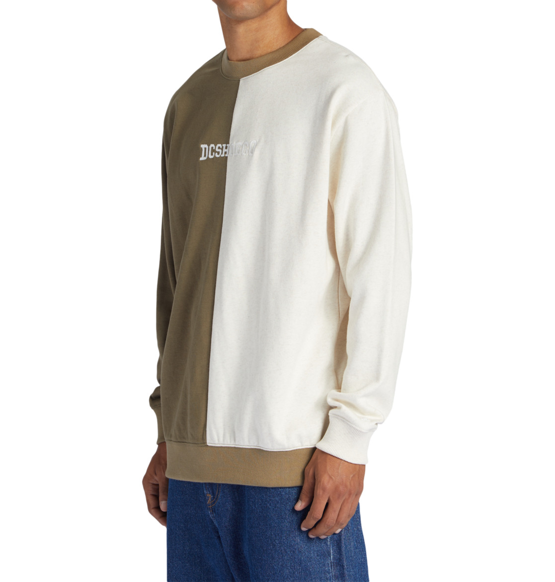 DC Baseline Men Sweatshirt Brown | US-0957YQO