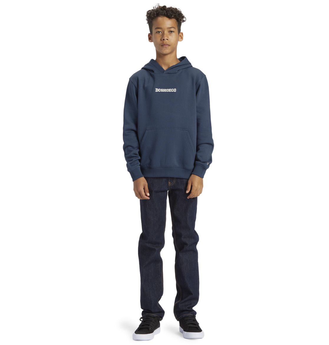 DC Baseline Pullover Kids' Hoodie Indigo | US-2860IGN