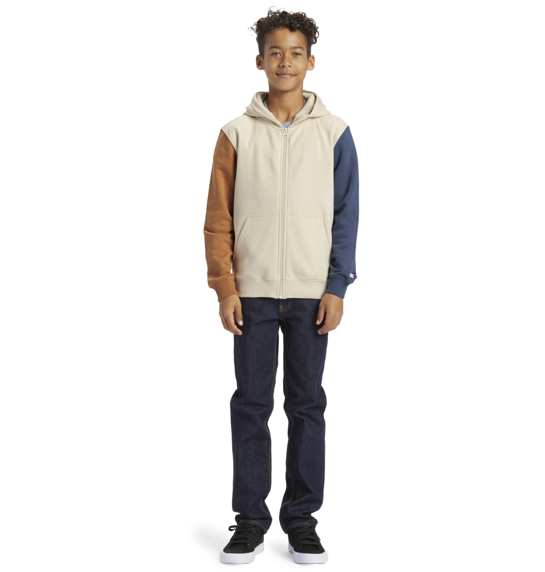 DC Baseline Zip-Up Kids' Hoodie Beige | US-2136XIG