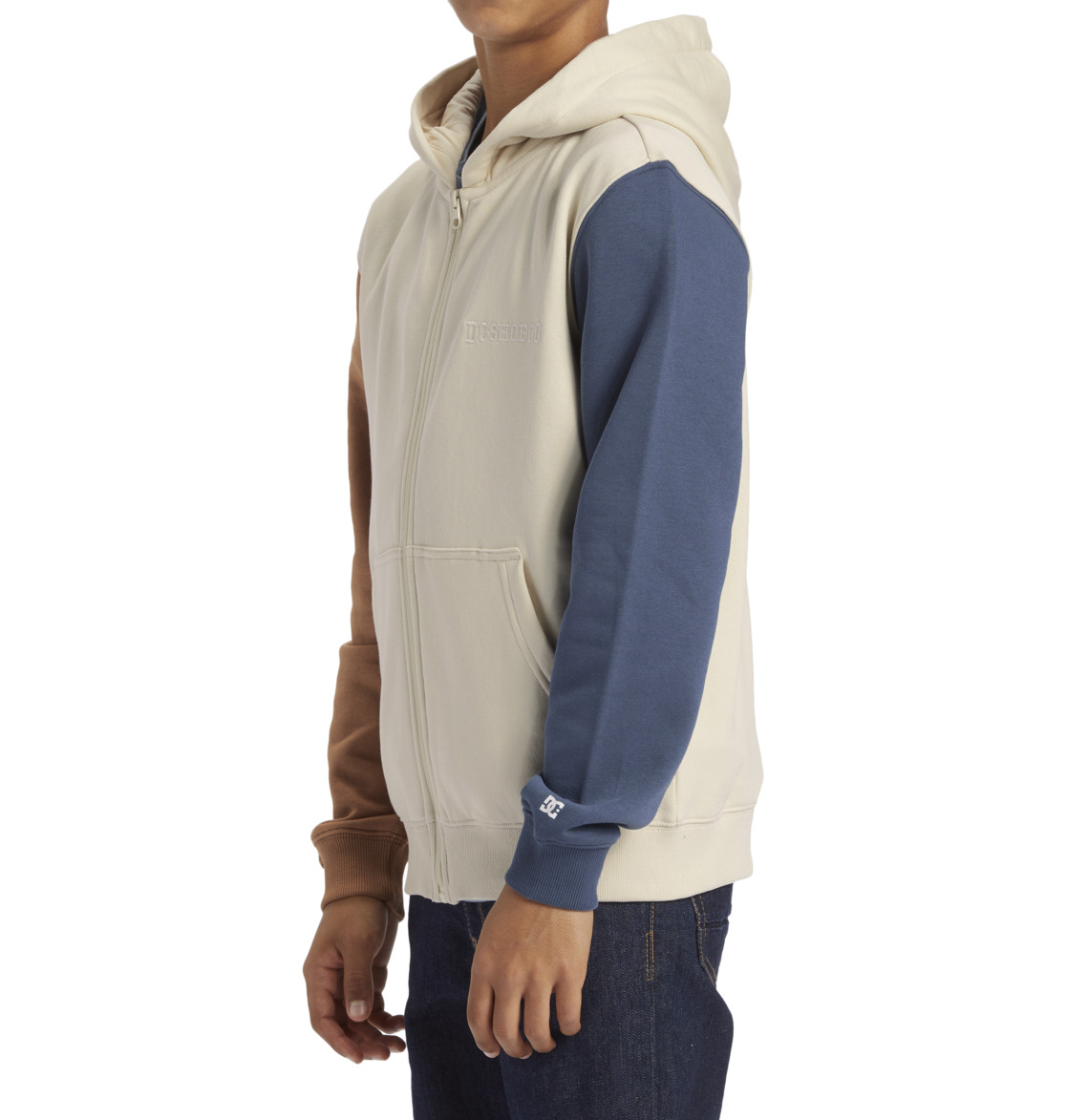 DC Baseline Zip-Up Kids' Hoodie Beige | US-2136XIG