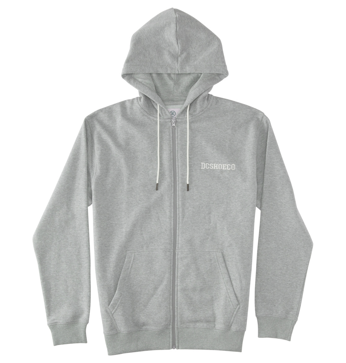 DC Baseline Zip-Up Men Hoodie Grey | US-8523TSG