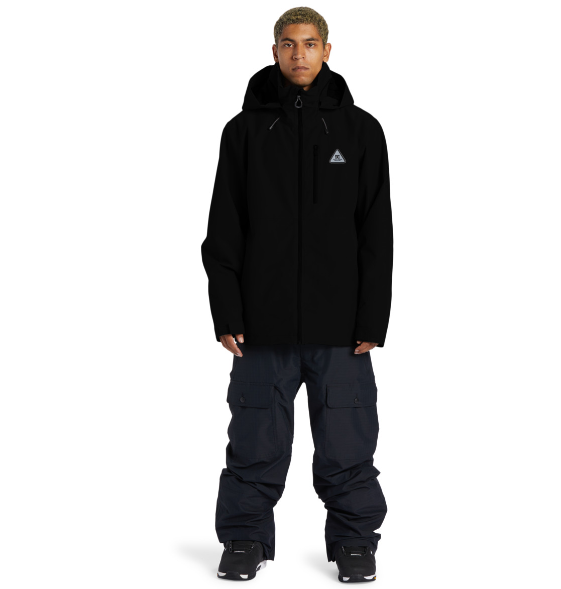 DC Basis 30K Technical Snow Men Jackets Black | US-8476EAH