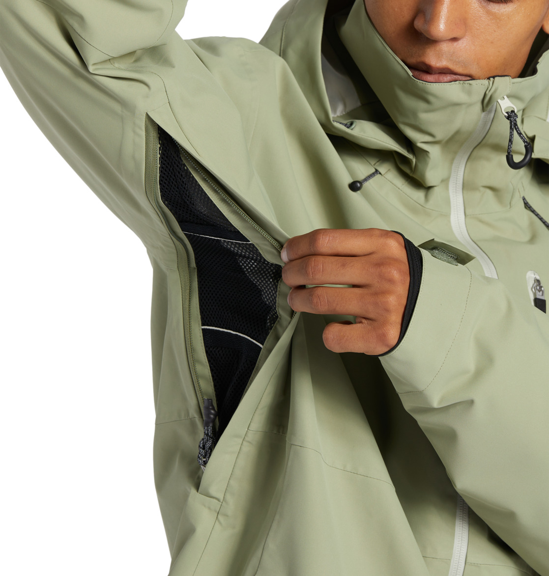 DC Basis 30K Technical Snow Men Jackets Green | US-2014IHS