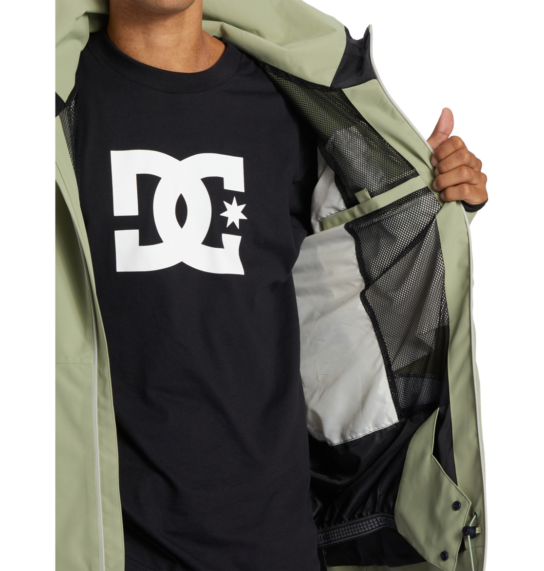 DC Basis 30K Technical Snow Men Jackets Green | US-2014IHS