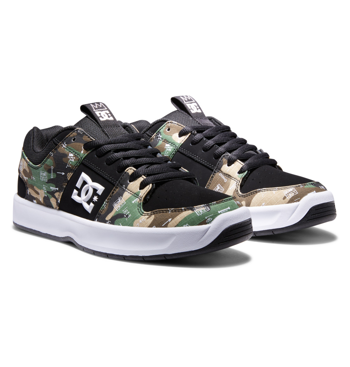 DC Basquiat Lynx Zero Men Sneakers Black / Camo | US-4625XCK