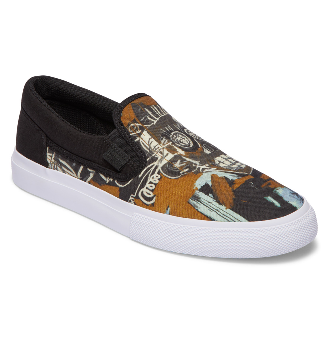 DC Basquiat Manual Men Slip On Shoes Black | US-0982IHL