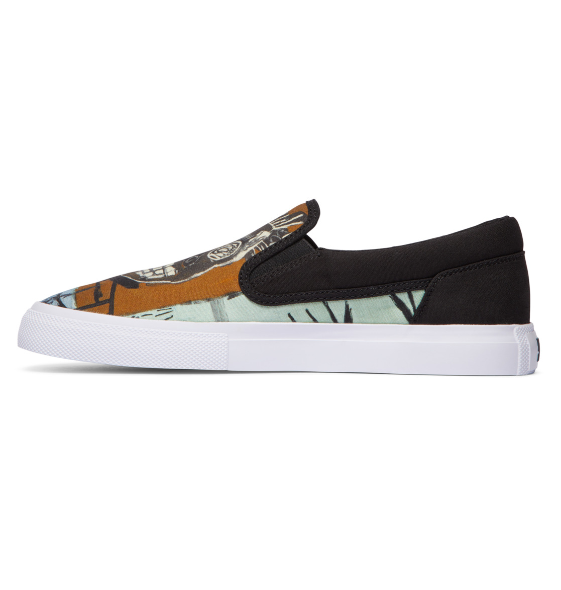 DC Basquiat Manual Men Slip On Shoes Black | US-0982IHL