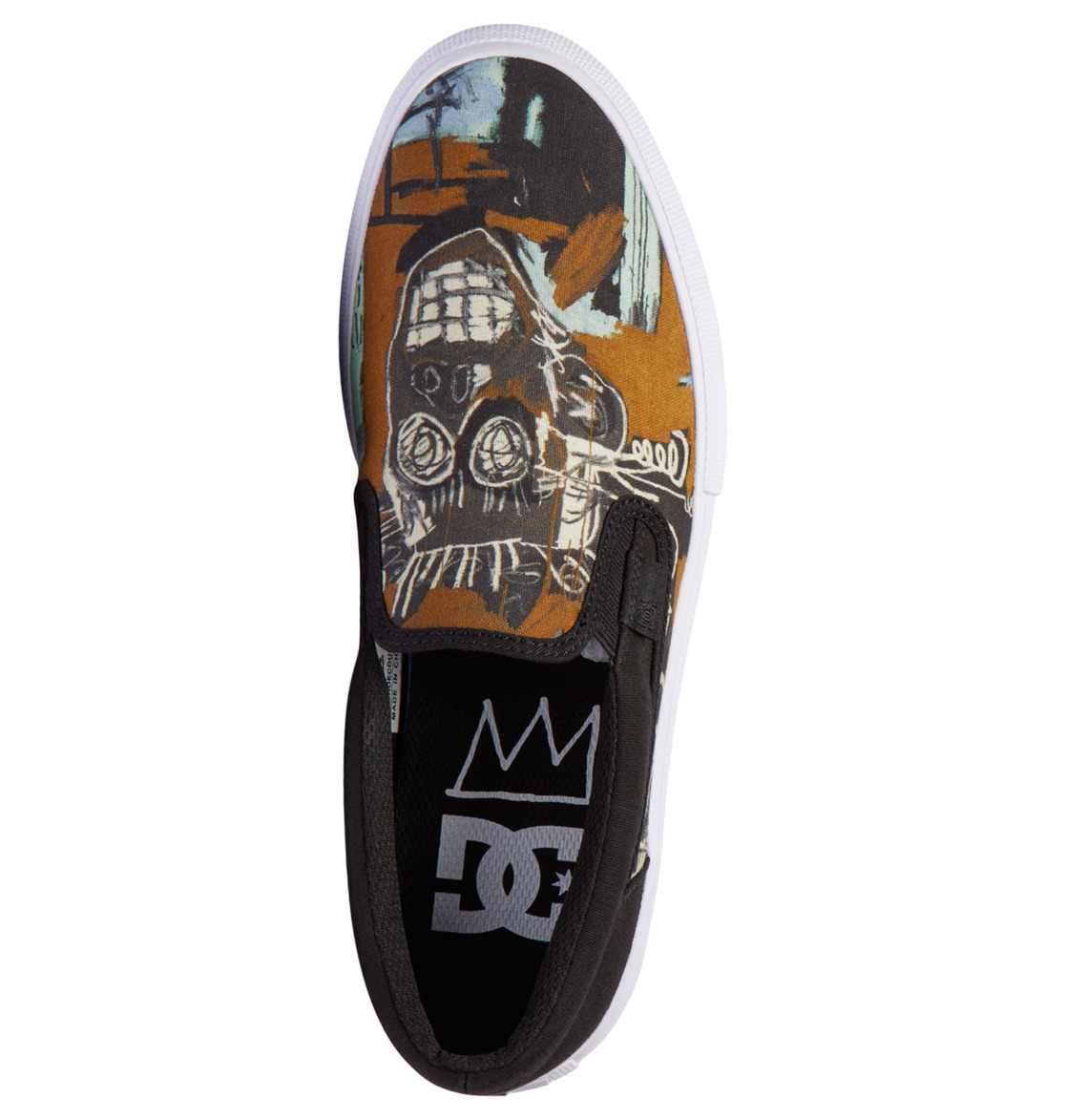 DC Basquiat Manual Men Slip On Shoes Black | US-0982IHL