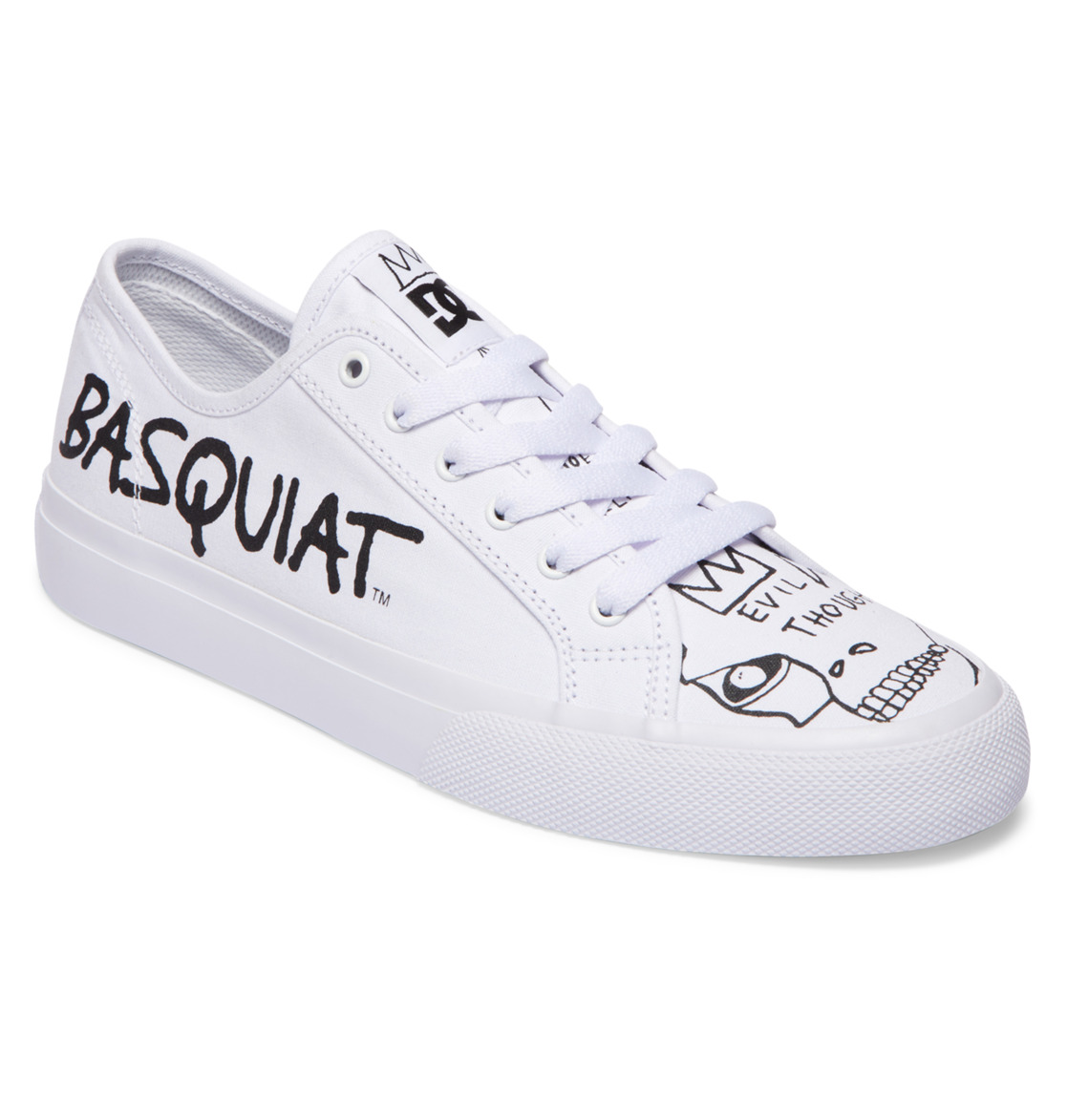 DC Basquiat Manual Men Sneakers White / Black / White | US-0351NVU