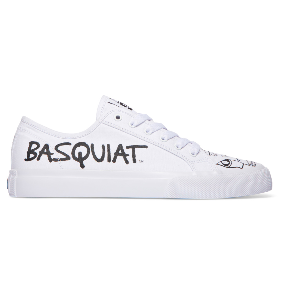 DC Basquiat Manual Men Sneakers White / Black / White | US-0351NVU