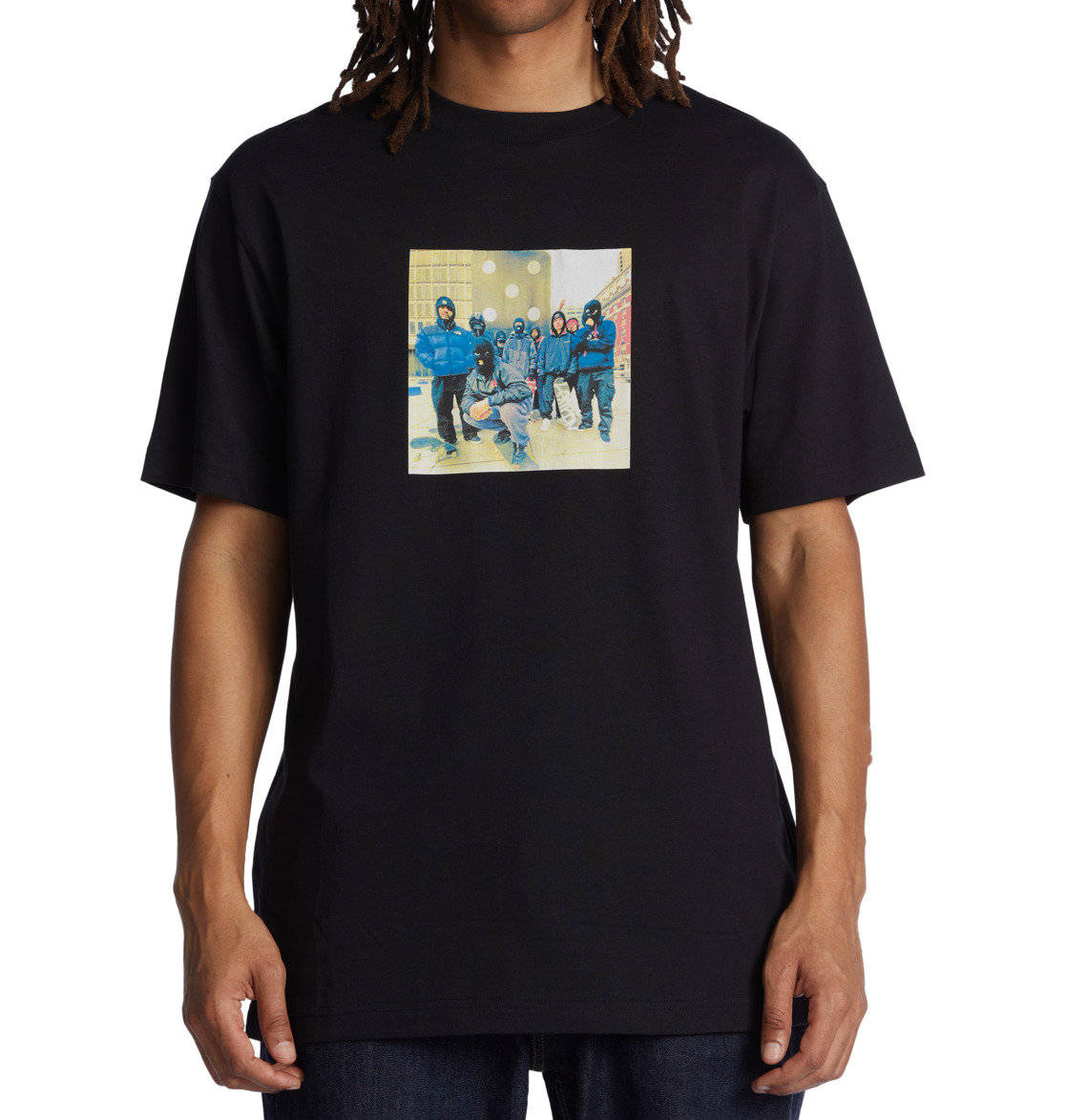 DC Bilyeu Philly Men T-Shirt Black | US-7213JQN