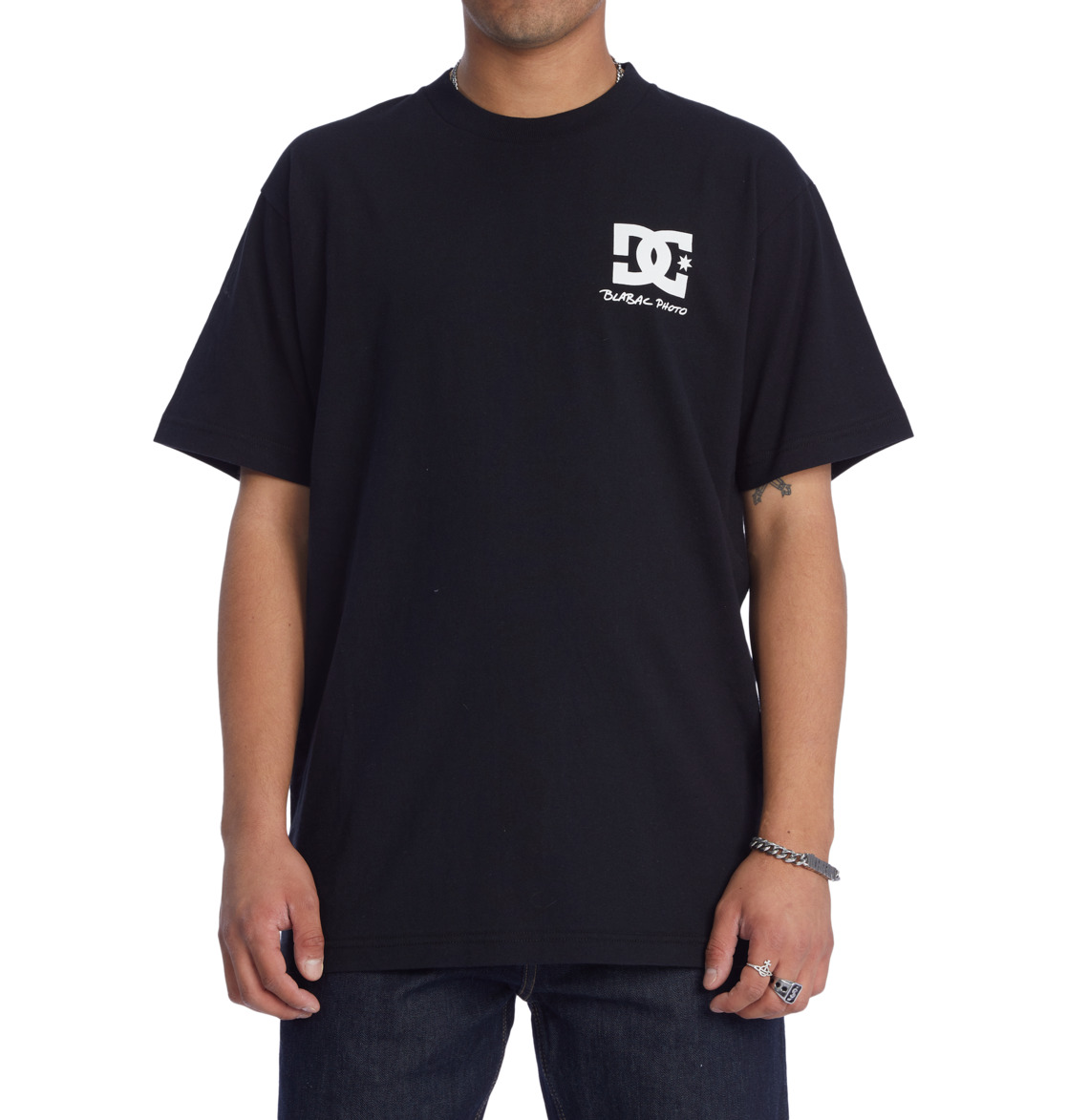 DC Blabac Wes Men T-Shirt Black | US-9341EHR