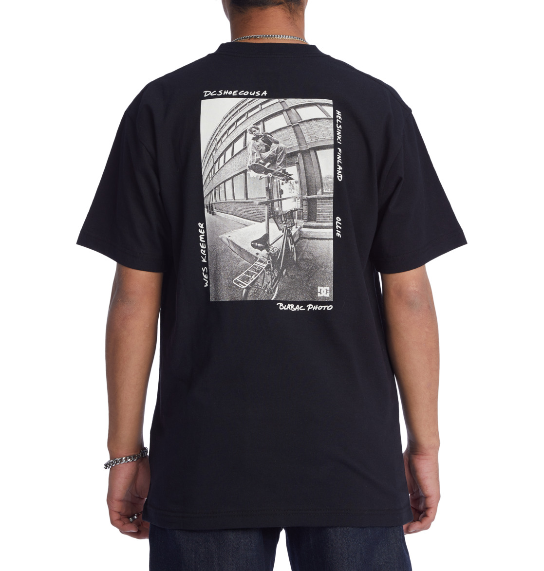 DC Blabac Wes Men T-Shirt Black | US-9341EHR