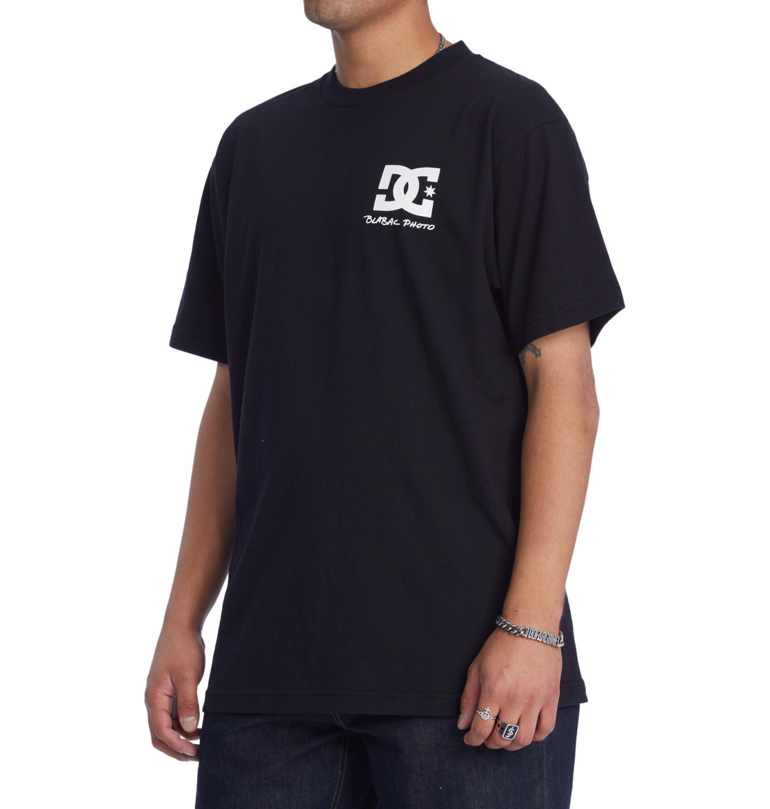 DC Blabac Wes Men T-Shirt Black | US-9341EHR