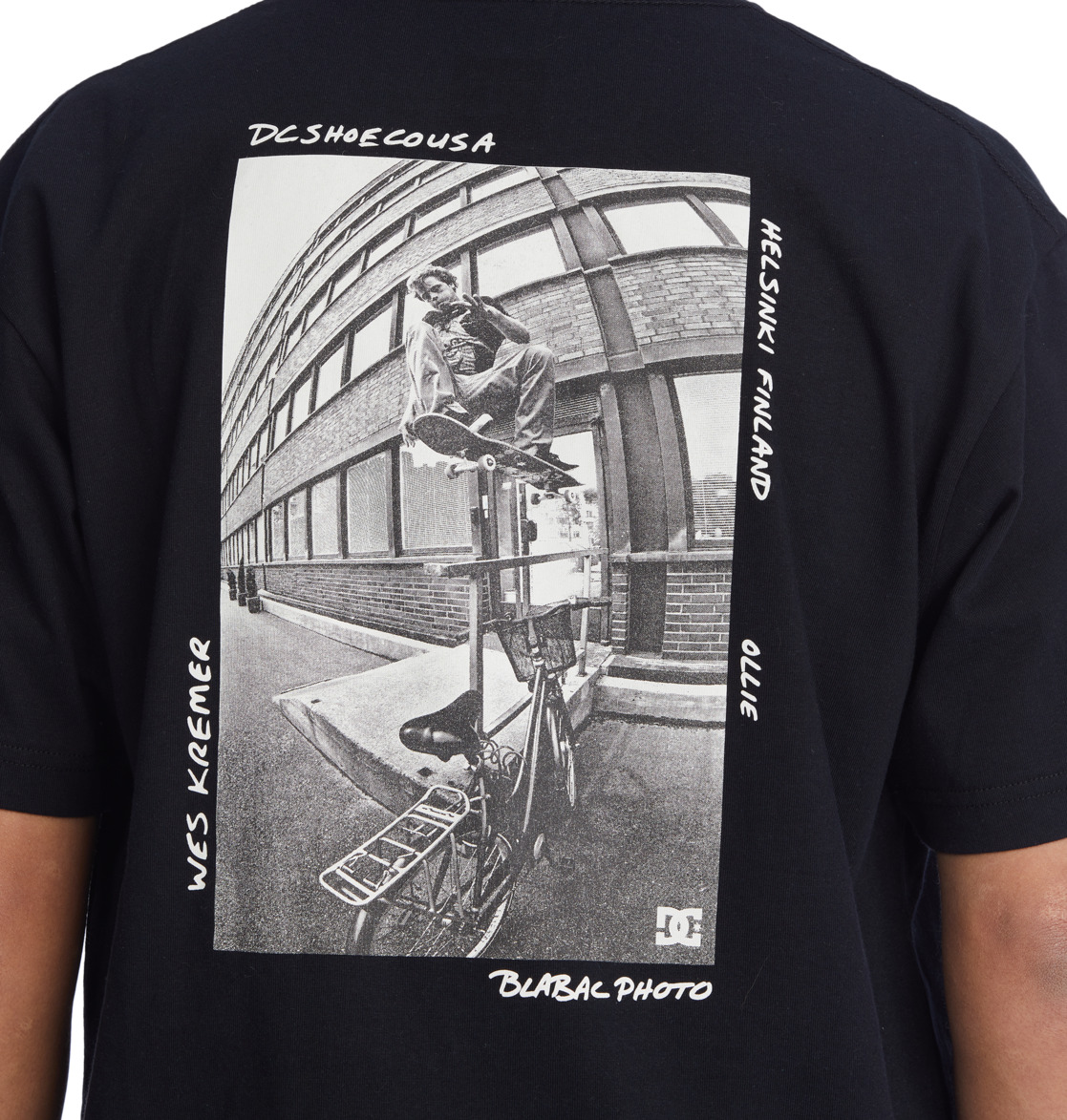 DC Blabac Wes Men T-Shirt Black | US-9341EHR