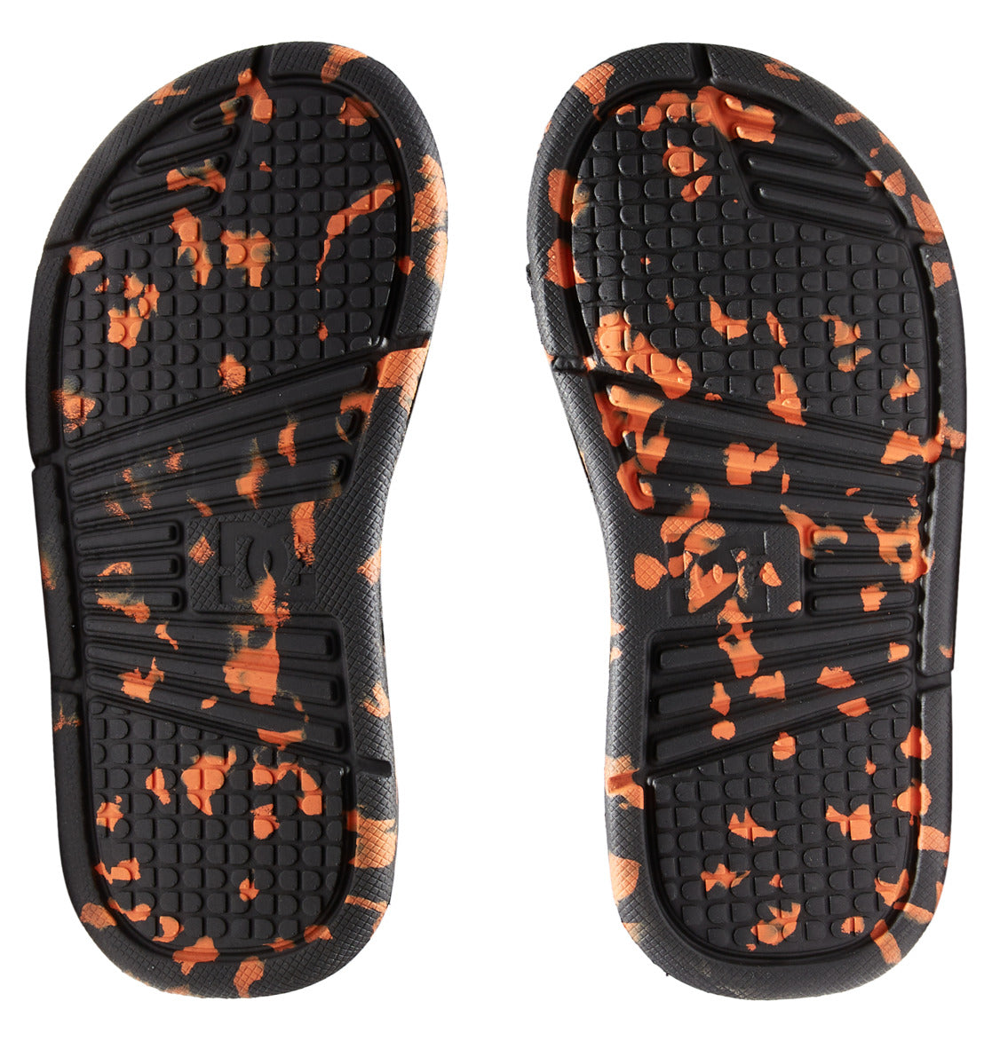 DC Bolsa Kids' Slides Black / Orange | US-3842AOI