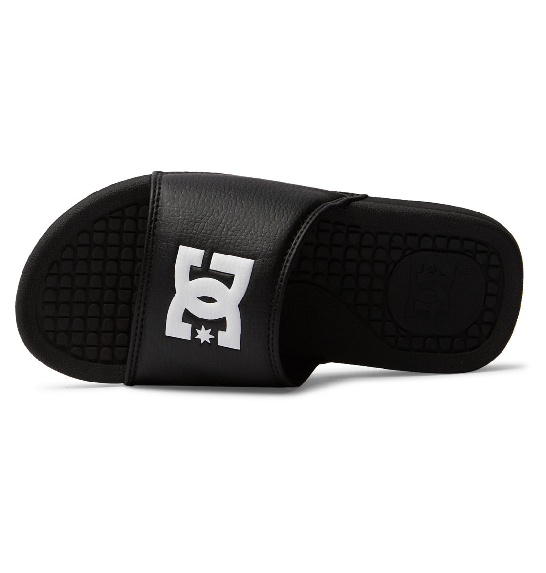 DC Bolsa Sandals Women Slides Black / White | US-5410SJD