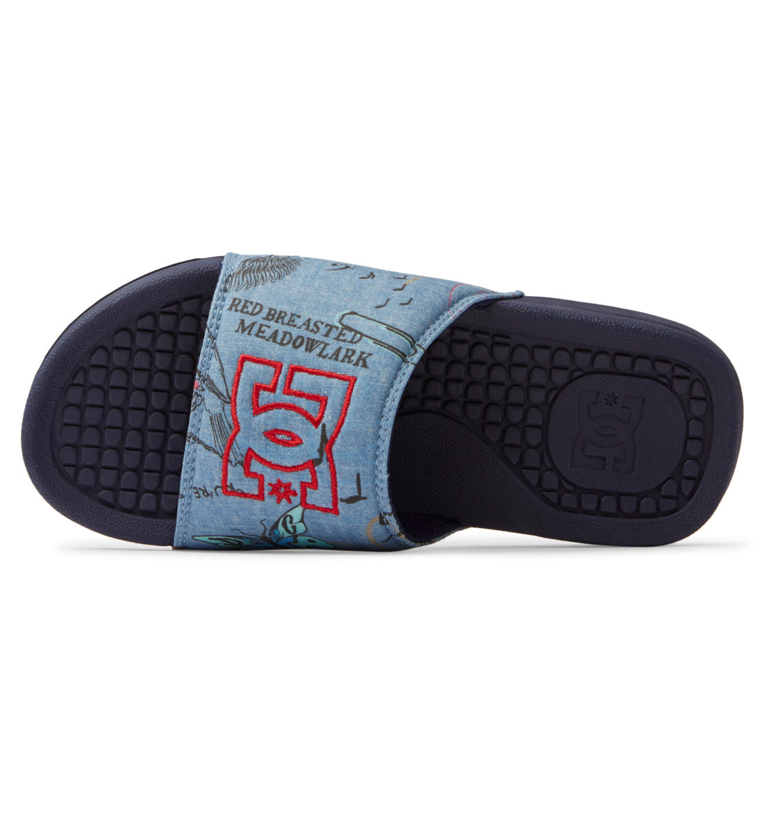 DC Bolsa Sandals Women Slides Dark Blue | US-9178FBH