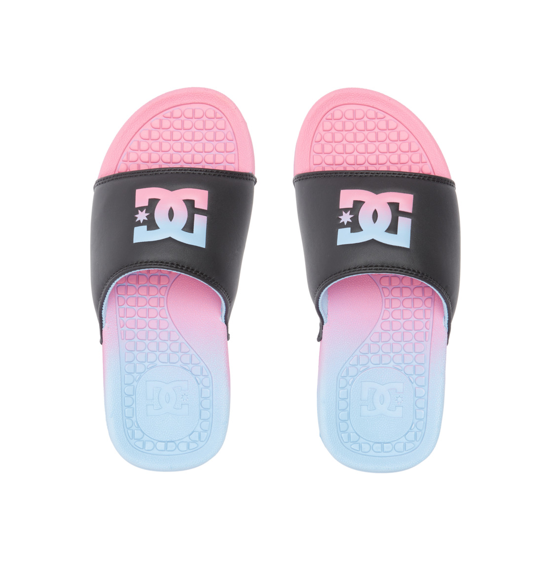 DC Bolsa Sandals Women Slides Pink Blue | US-0789PAD