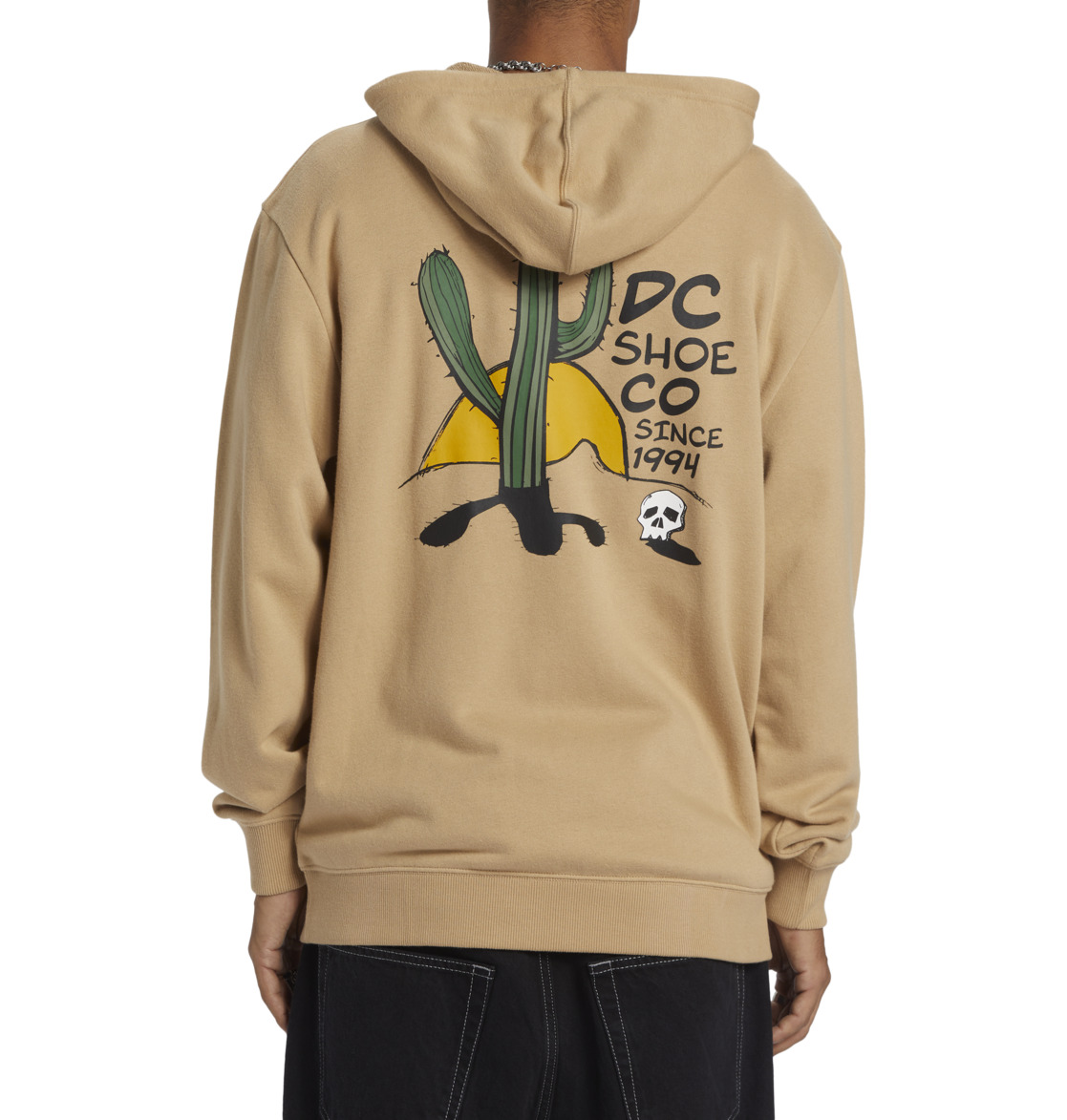 DC Cactus Zip-Up Men Hoodie Brown | US-5962EPQ