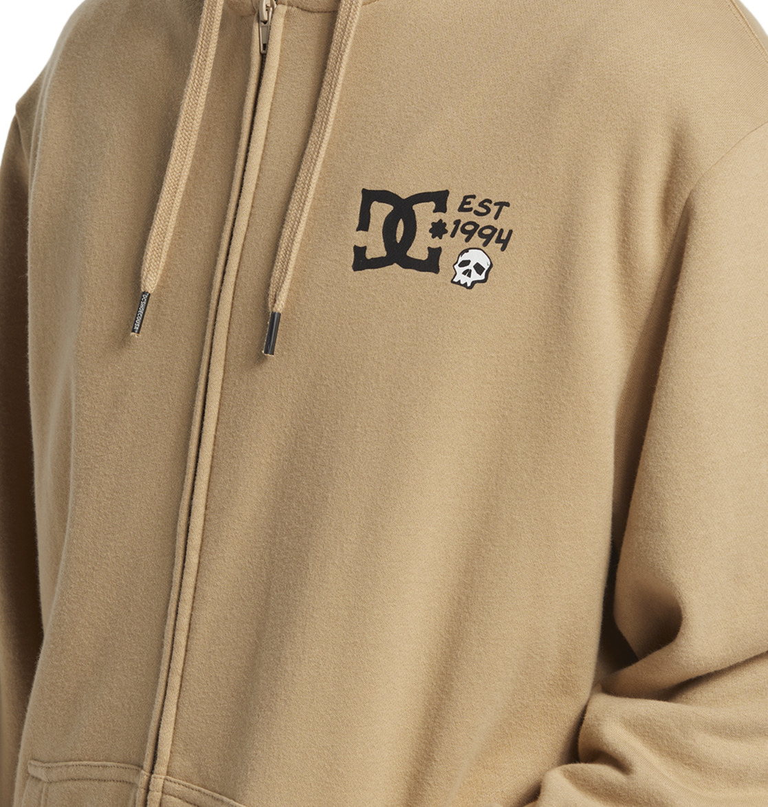 DC Cactus Zip-Up Men Hoodie Brown | US-5962EPQ