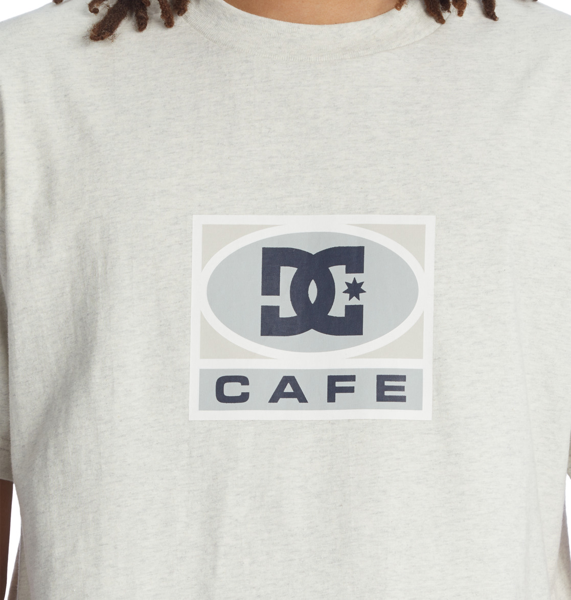 DC Cafe x DC Men T-Shirt Grey | US-2075DNQ