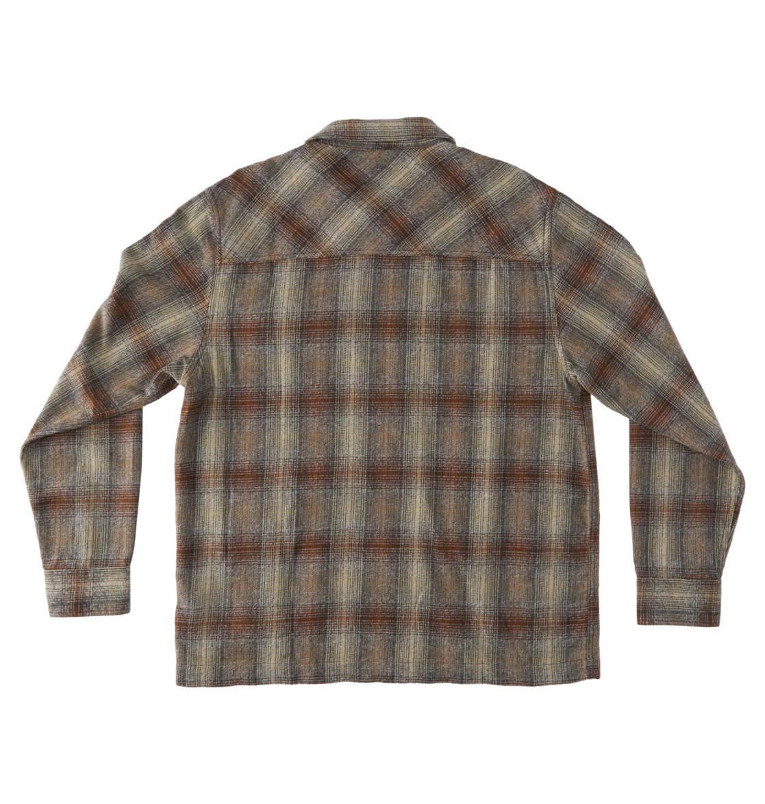 DC Canyon Long Sleeve Men Shirts Bison / Plaza Toupe Plaid | US-6230KBO