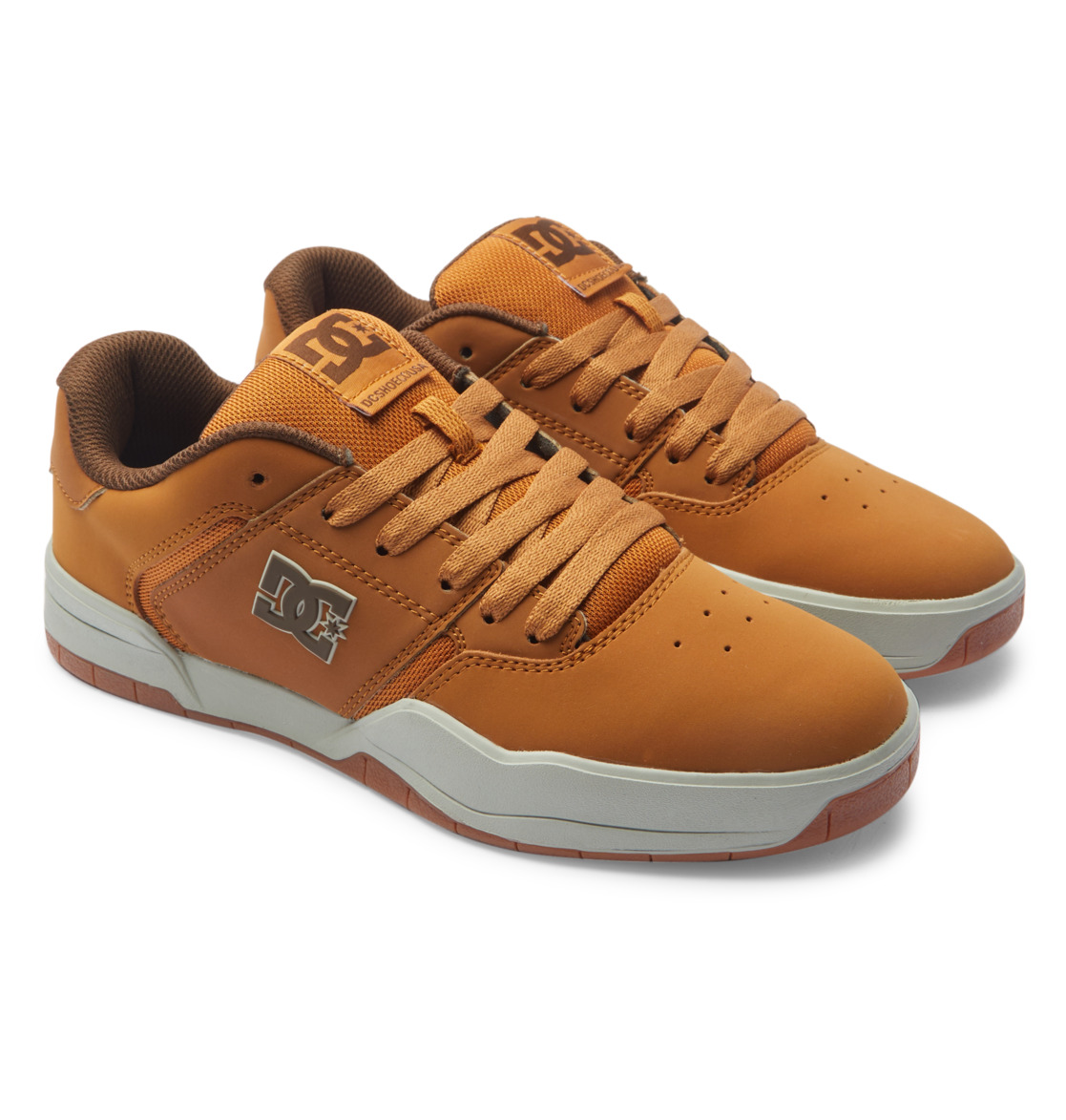 DC Central Leather Men Sneakers Brown / Chocolate | US-3259ESC