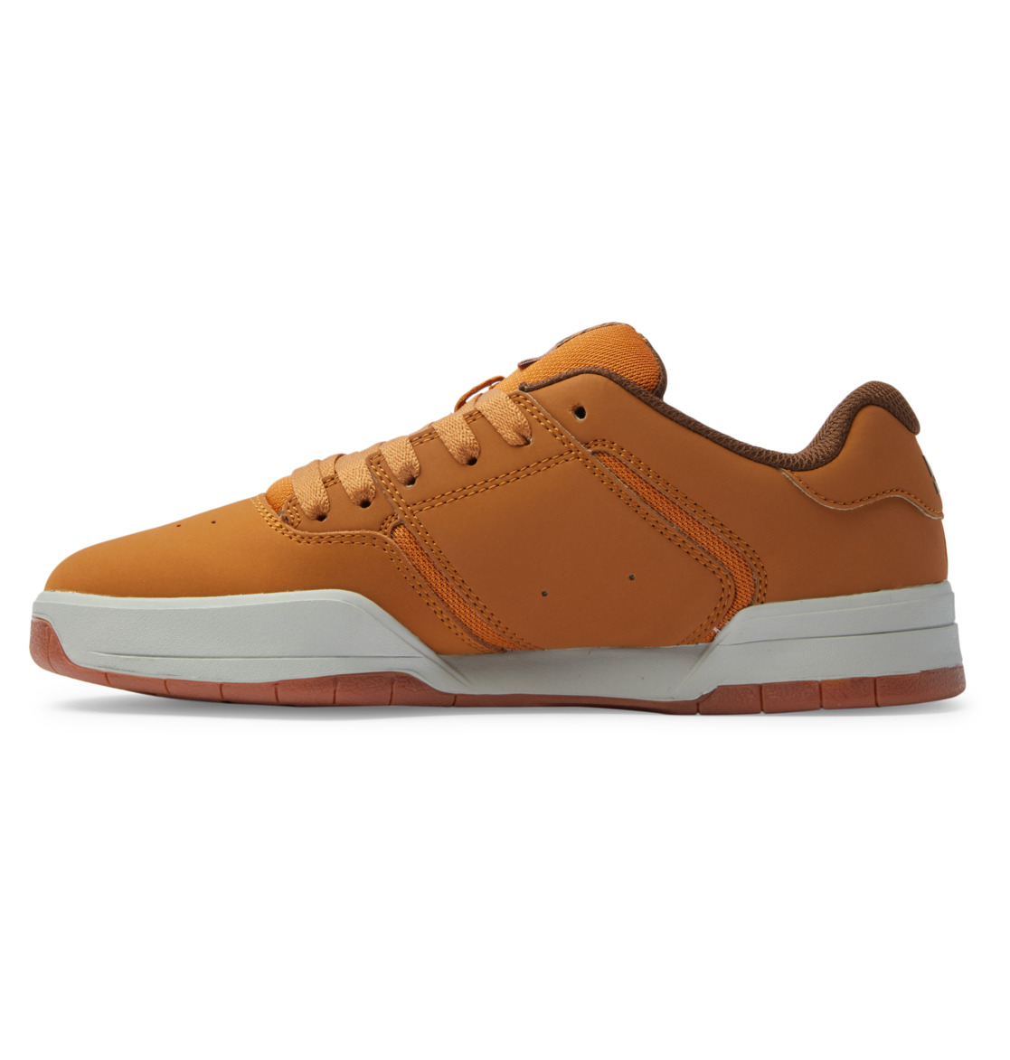 DC Central Leather Men Sneakers Brown / Chocolate | US-3259ESC