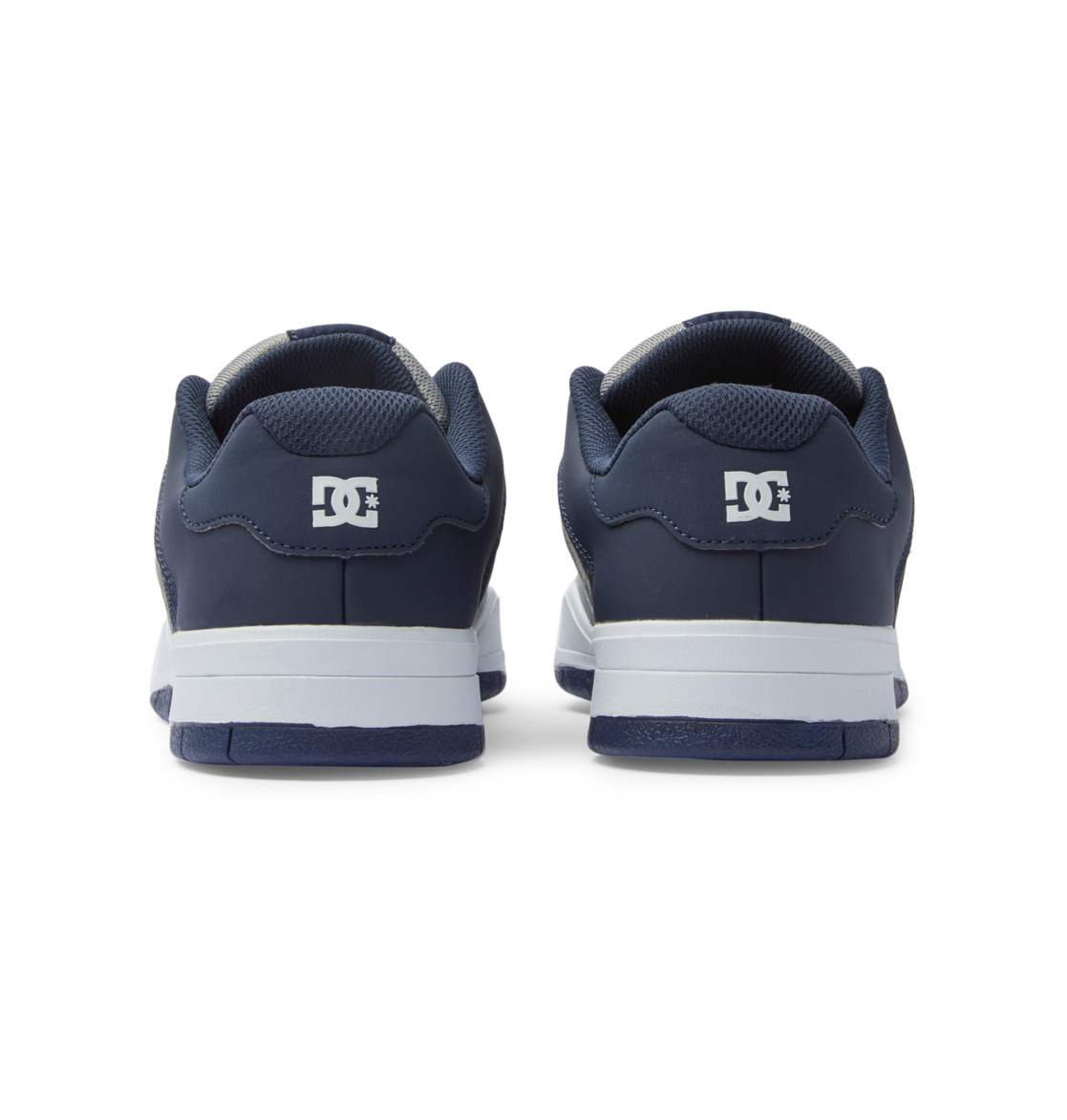 DC Central Leather Men Sneakers Navy / Grey | US-1368LOV