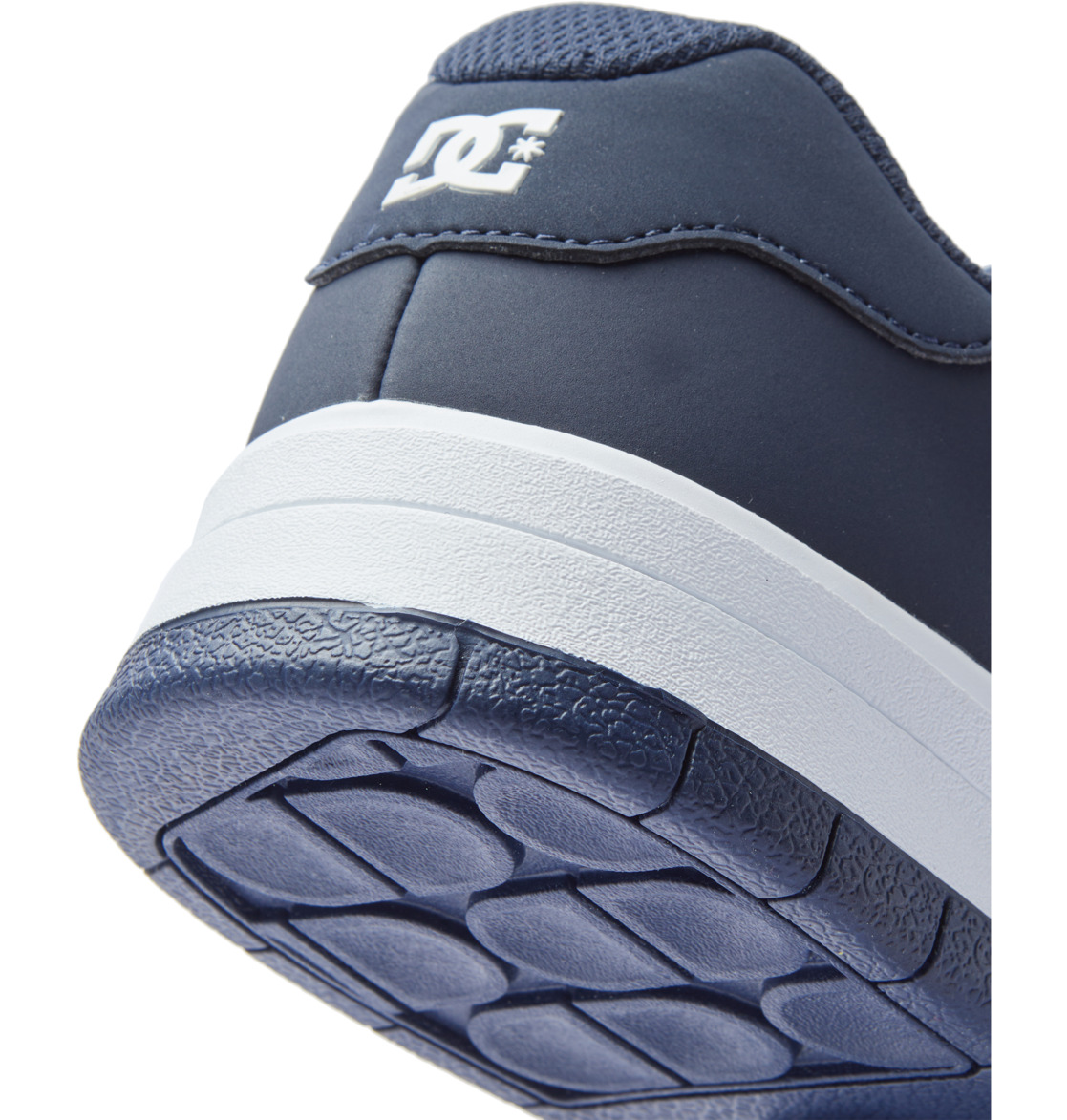 DC Central Leather Men Sneakers Navy / Grey | US-1368LOV