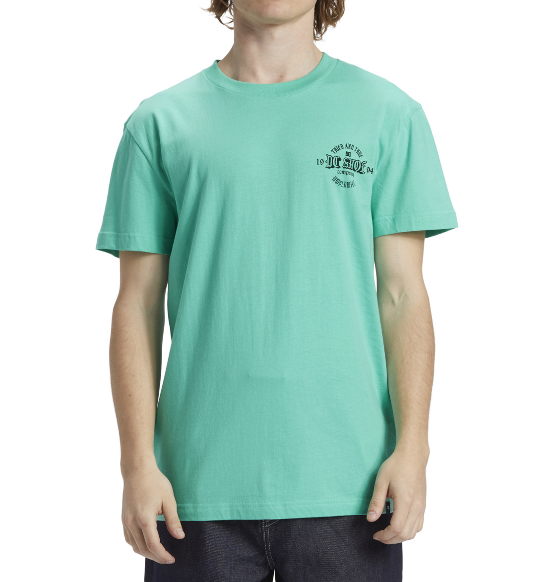 DC Chain Gang Men T-Shirt Green | US-8739YPU