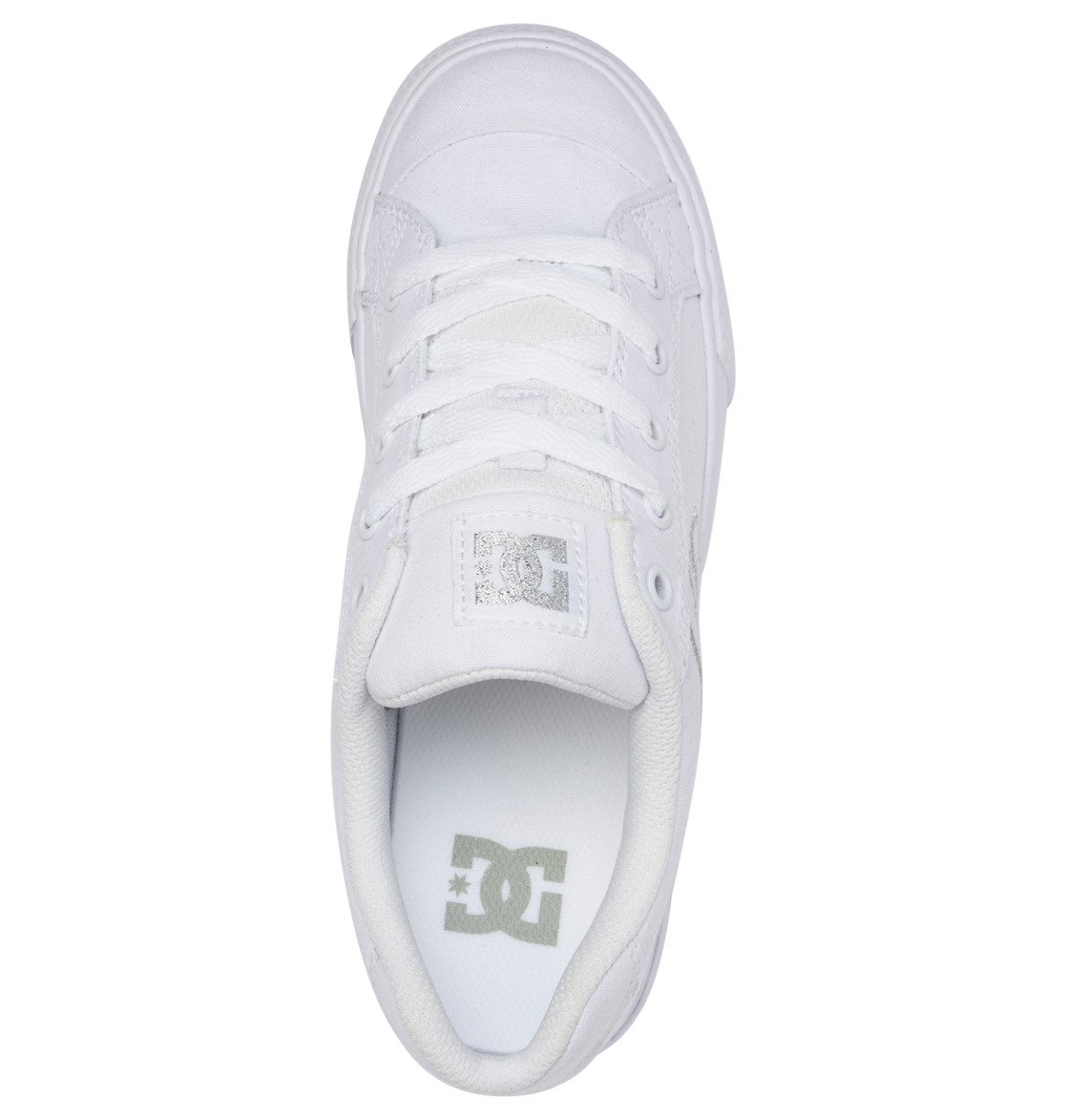 DC Chelsea Canvas Women Sneakers White / Silver | US-7203GBM