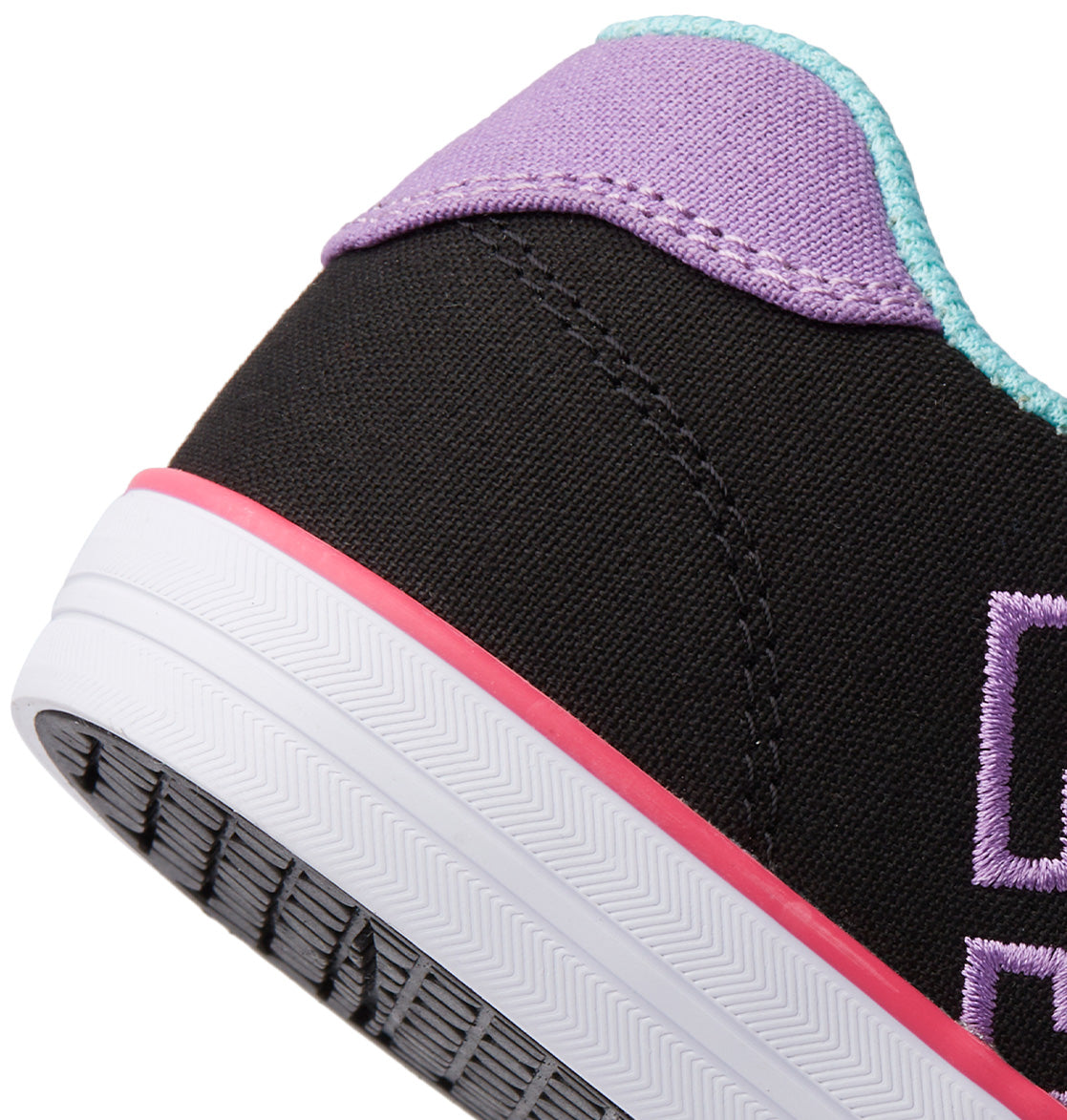 DC Chelsea Kids' Sneakers Black / Multicolor Stripes | US-9485ZWH